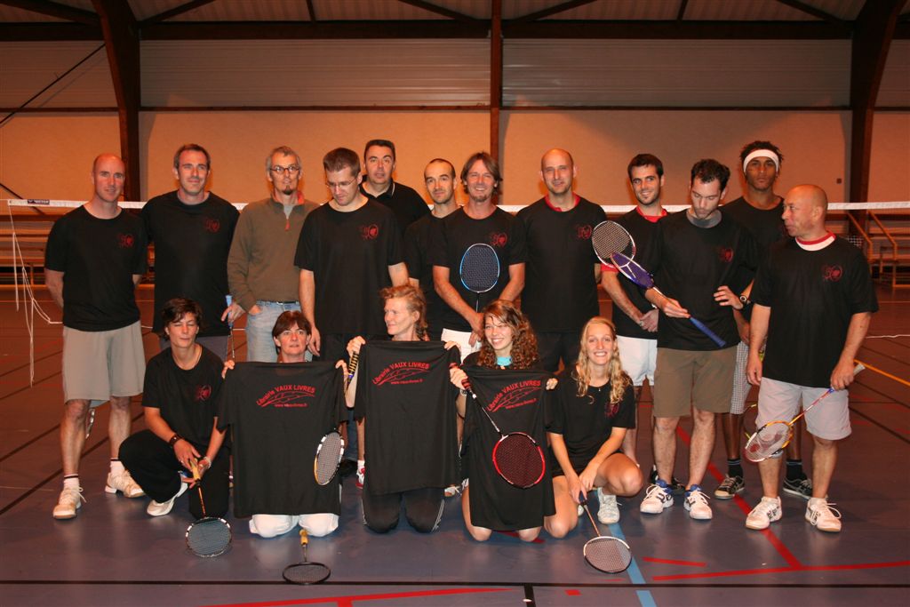 Maillots equipe de badminton